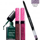 Avon Night Time In Paris Makeup Bundle Nail Polish Lipgloss Eyeliner $22 Value