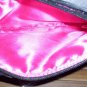 Avon Mark Black Lace and Fuchsia Satin with Bow Clutch Purse