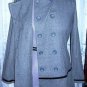 Gray Edwardian Steampunk Style Double Breasted Coat