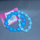 Set of 2 Light and Powder Blue Xhilaration Stretch Bead Bracelets
