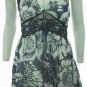 Navy Blue and White Floral Dress