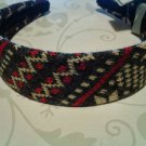 Multi-Color Gray Fair Isle Knit Headband