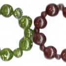 Xhilaration Glitter Speckled Stretch Acrylic Beaded Bracelet in Purple or Green