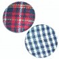 Xhilaration Red Tartan and Black and White Plaid Button Pins Set