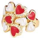 Floating Hearts Ring