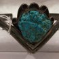 Unique Navajo Silver Turquoise Bracelet