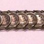 Vintage Silver Pope Giovanni XXIII Souvenir Coin Bracelet