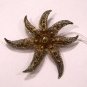Beautiful Unique Antique Filigree Flower Brooch