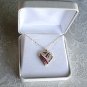 Diamond Ruby 10 K YGold Heart Pendant