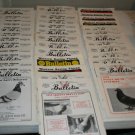 76 78 79 80 Racing Pigeon Bulletin Magazines 37 Issues