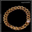 Antique Womens 7 1/4 or 7.25 Yellow 14K Gold Woven Bracelet