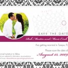 Damask Save The Date - Customized Printable Save The Date Card