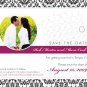 Damask Save The Date - Customized Printable Save The Date Card