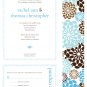 DIY Custom Wedding Invitation - Modern Dandelion Flower Design Customized Printable PDF