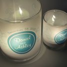 Personalized Candle Shade Set of 10 - Blue paisley design