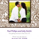 Vintage Flowers Save The Date - Customized Printable Save The Date Card