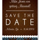 Damask Polk-a-dot Pattern Printable Magnet - Customized Save The Date Magnet