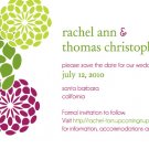 Modern Dandelion Flower Save The Date - Customized Printable Save The Date Card