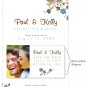 Wedding Paisley Design - Customized Printable Save The Date Card and Magnet