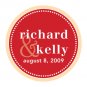 Custom Designed Wedding Stickers - Can use on Wedding Favors, Envelope Seals, Address Labels, etc.