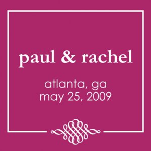 Contempo Wedding Logo - Customized First Names, Location and Wedding Date - Digital File