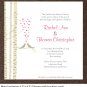 DIY Custom Wedding Invitation Suite - Love Bird Design Printable PDF, RSVP card, and 2 inserts