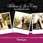 Classic Damask with Your Own Photos - Customized Printable Thank You Card