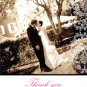 White Damask with Your Own Photo - Customized Printable Thank You Card