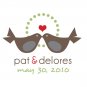 Love Birds Wedding Logo - Customized First Names - Digital File