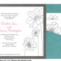 Modern Flower Invitation Suite