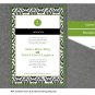 DIY Custom Wedding Invitation Suite - Modern Damask Design Customized Printable PDF