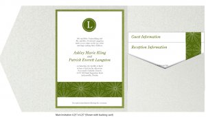 DIY Custom Wedding Invitation Suite - Modern  Stitched Flower Customized Printable PDF