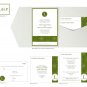 DIY Custom Wedding Invitation Suite - Modern  Stitched Flower Customized Printable PDF