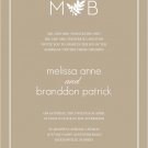 DIY Fern Foliage Invitation Suite, RSVP Card, plus Belly Band