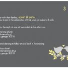 DIY Love Birds Branch Invitation Suite, RSVP Card, plus Belly Band