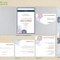 DIY Custom Wedding Invitation Suite - Modern Dandelion Flower Design Customized Printable PDF