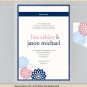 DIY Custom Wedding Invitation Suite - Modern Dandelion Flower Design Customized Printable PDF