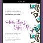 DIY Custom Wedding Invitation Suite - Damask Design Printable PDF, RSVP card, and 2 inserts