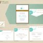 DIY Custom Wedding Invitation Suite - Beach Sea Shells Design Customized Printable PDF