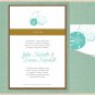 DIY Custom Wedding Invitation Suite - Beach Sea Shells Design Customized Printable PDF