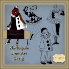 Harlequin Line Art 3