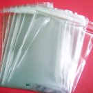 100 5 1/4 x 7 1/4 Clear Resealable Cello Bag Envelopes For Cards, Pictures and more
