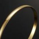 18 Ct Yellow Gold Plain Bangle - STANDARD (B255) (C105)