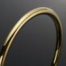 18 Ct Gold Bangle - Round Golf Bangle (B8) (C138)