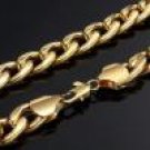 18 Carat Gold Chunky Curb Necklace 13mm - SUPER CHUNKY  (N826)