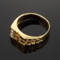 18ct Mens Gold Ring-3 Diamonds