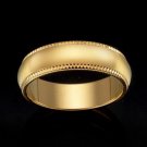 18 Ct YG Etched Band Ring (R609-Y)