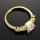 18 Ct YG Simulated Diamond Ring (R502-Y)