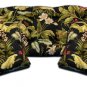 Wailea Coast Ebony Outdoor Patio Furniture 3-Piece Replacement Cushion Set - 098388-098371