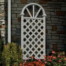 Madrid White Vinyl Garden Trellis - Free Shipping - VA68166